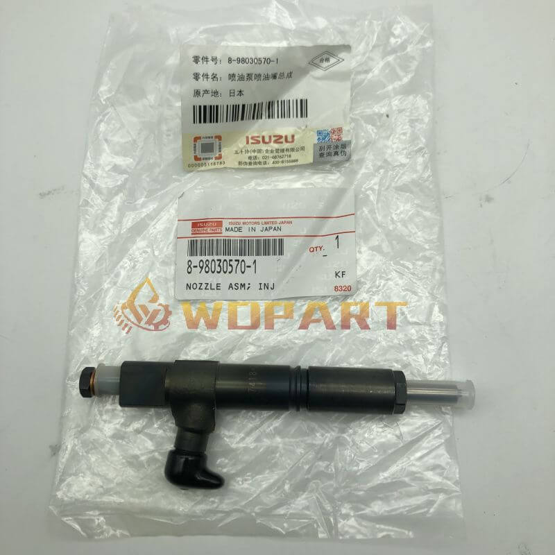 Fuel Injector 8980305701 for Isuzu Engine 4LE2 4LE2X Case CX75 Hitachi ZX70 ZX75 ZX85 Deere 75D 85D