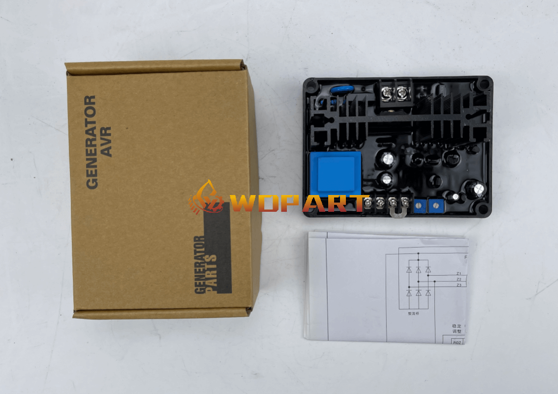 GB-110 Alternator Voltage Regulator AVR for Brush Generator Circuit Diagram