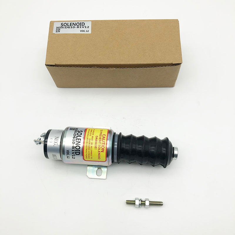 D610-B1V12 D610B1V12 12V 2 Terminals Dual Coil Pull Solenoid for Kubota D905 Engine | WDPART