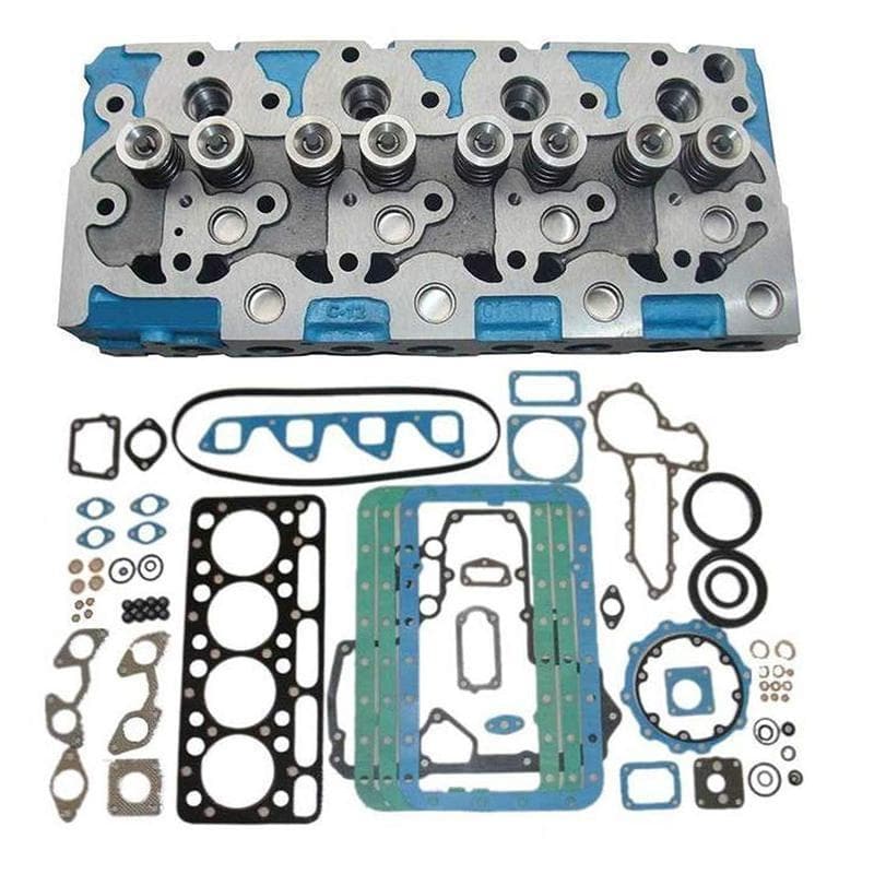 V1902 Complete Cylinder Head 17345-03040 and Full Gasket Kits 07916-24305 for Kubota Bobcat KX151 K101 L3350 231 Compact Excavator | WDPART