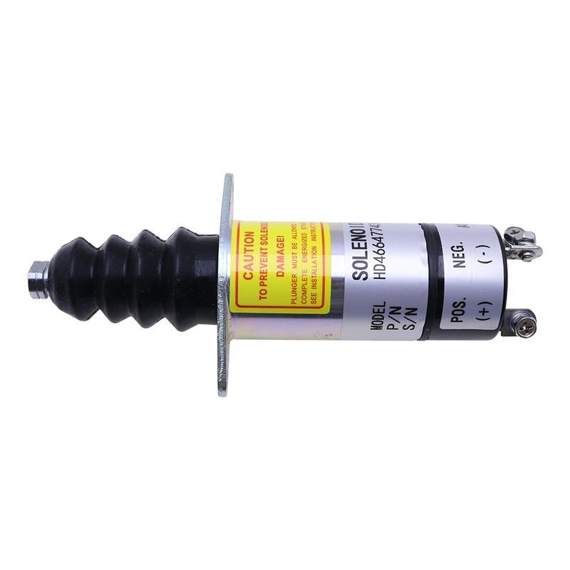 Diesel Stop Solenoid 1500-2160 1502-12ASU1B2 12V with 3 Terminals for Woodward 1500 Series | WDPART