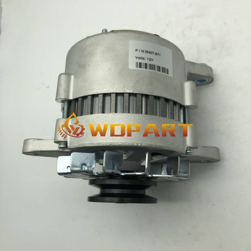 WDPART Alternator MM407-670 MM407-671 LRA01073 A1T00771 A1T00872 for Mitsubishi K3A K3B K4A K4B K4C Engine 12V 15A