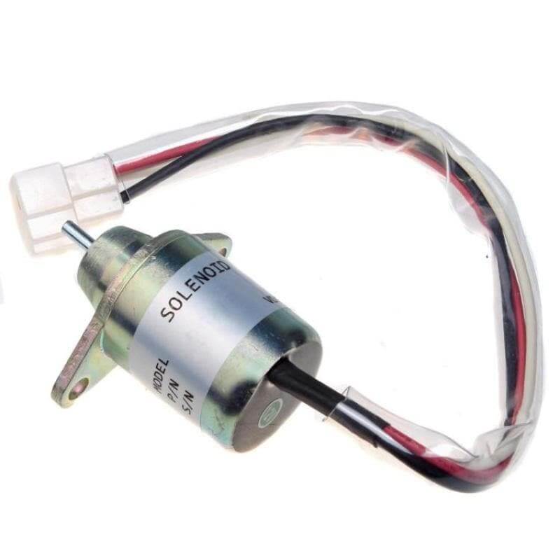 119653-77950 Fuel Shut Off Shutdown Solenoid for Yanmar John Deere X495 X595 X740 4110 4115 1435 1445 1545 1565