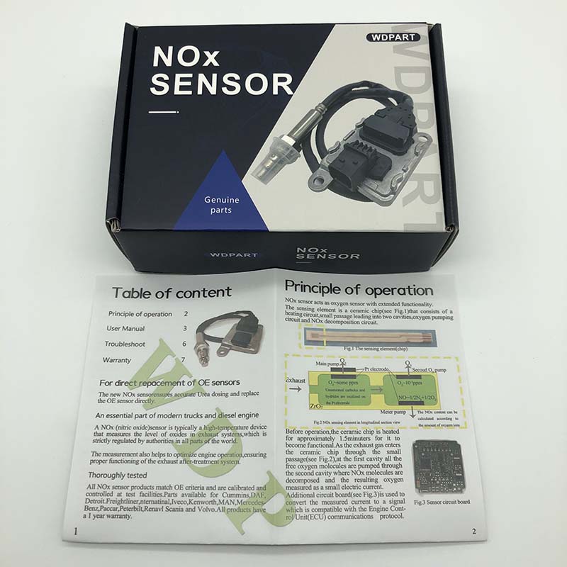 5WK9 6765B 4326863 5WK96765B Nitrogen Oxide NOX Sensor 24V for Cummins Truck
